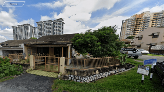 Terrace corner house