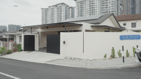 Renovated corner terrace house