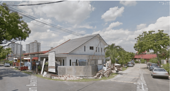 Previous house Before renovations Terrace house Corner terrace house