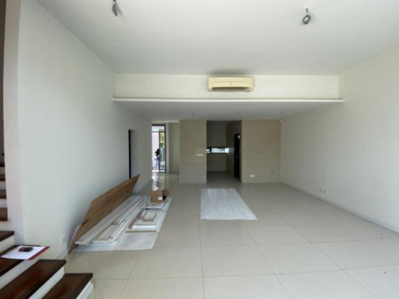 An empty living room