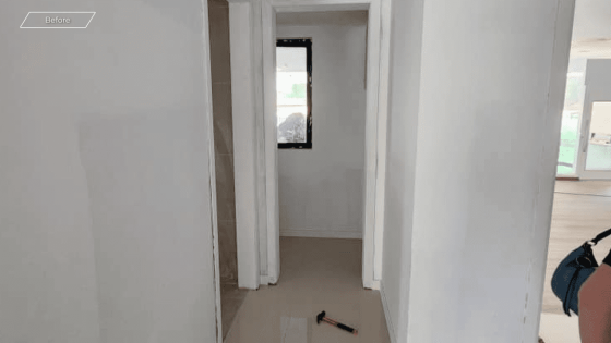 Condominium unit before renovation