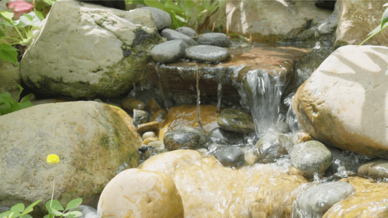 Mini fountain Rocks Small fountain Garden fountain Garden house