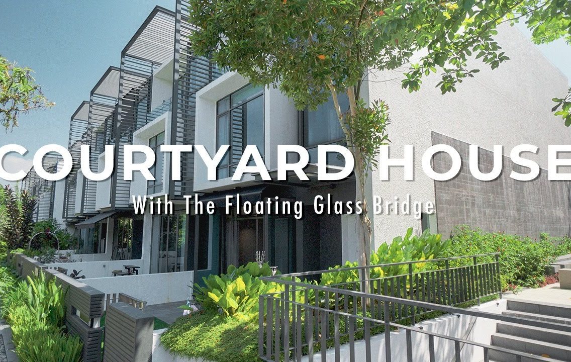 Interior Design: Beautiful Courtyard House With A Floating Glass Bridge | 4-Storey Luxurious Villa Tour