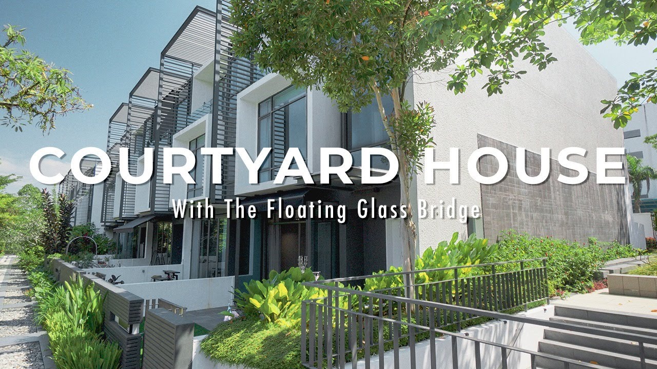 Interior Design: Beautiful Courtyard House With A Floating Glass Bridge | 4-Storey Luxurious Villa Tour