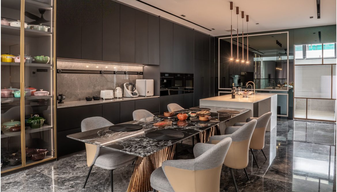 Dining and kitchen Luxury style interior design Nu infinity