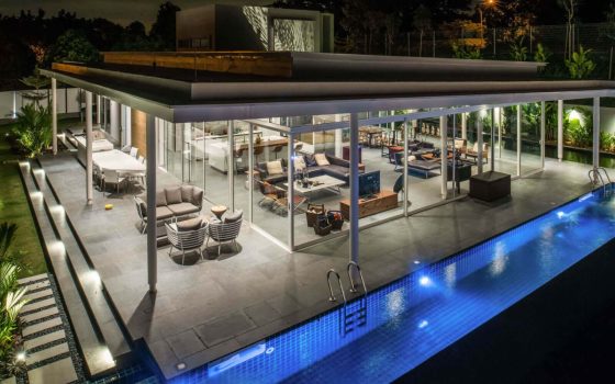 green architecture Ken Yeang design seed swimming pool swimming pool courtyard green house green home architecture living room