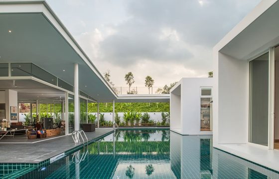 green architecture Ken Yeang design seed swimming pool swimming pool courtyard green house green home architecture living room open plan living room