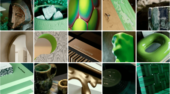 Green House green decorations interior design