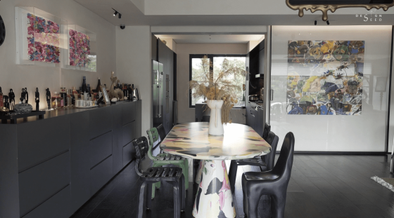 Dining table Art dining table Dining room luxurious