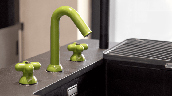 Green tap Kitchen tap