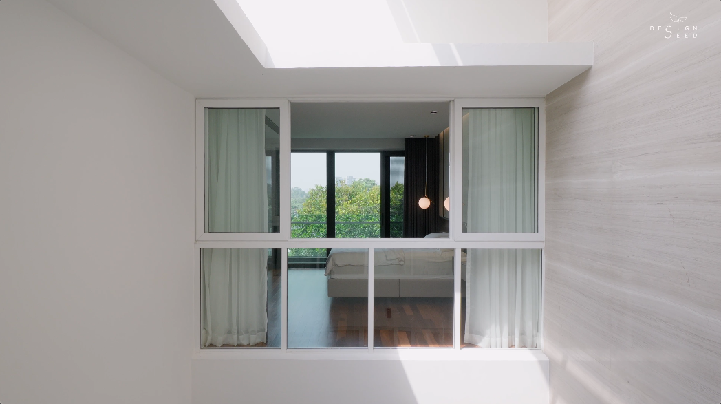 bedroom window view light