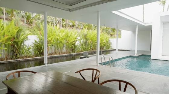 green architecture Ken Yeang design seed swimming pool swimming pool courtyard green house green home architecture living room open plan living room swimming pool swimming pool courtyard courtyard green plants