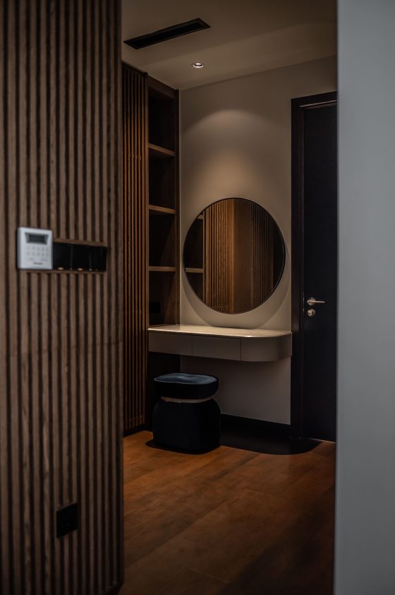 japandi japan scandinavian modern bedroom luxury modern marble light living room textured wall wooden rattan textures mirror vanity