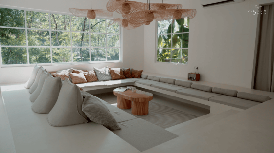 mediterranean design interior design top 10 interior design trends living room platform wooden lights grey sofa luxury holiday villa beautiful living room living room ideas design seed villa takun IO homes