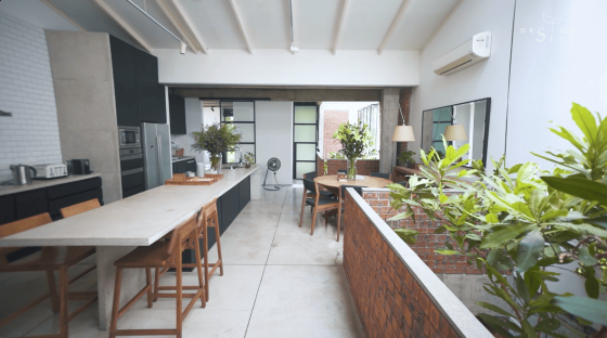 Exterior brick house architecture industrial style industrial house brick house brick design seed design red brick fins desa lightwell farah azizan studio bikin loft roof sunlight bright living room
