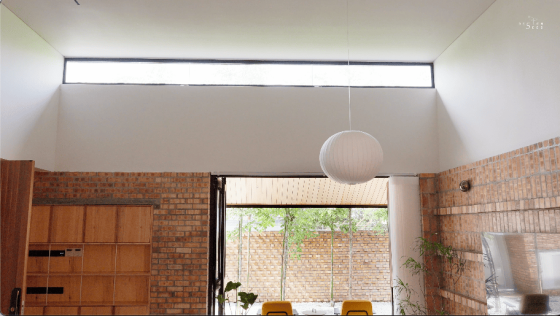 house exterior brick house brick home industrial style industrial home interior design architecture design red bricks brick walls Choong wei li futurground living room wooden