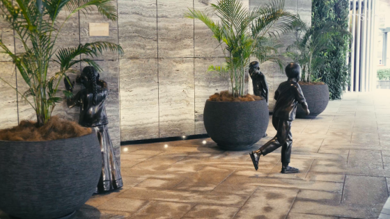 EQ hotel Equatorial Hotel modern hotel Kuala Lumpur luxury hotel fancy hotel holiday hotel Malaysia EQ 5 star hotel five star hotel statues decoration history sculptures copper