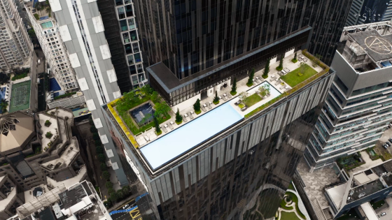 EQ hotel Equatorial Hotel modern hotel Kuala Lumpur luxury hotel fancy hotel holiday hotel Malaysia EQ 5 star hotel five star hotel decoration art entrance lobby entrance luxury decoration green environmental friendly swimming pool pool facilities green plants tropical facade exterior building