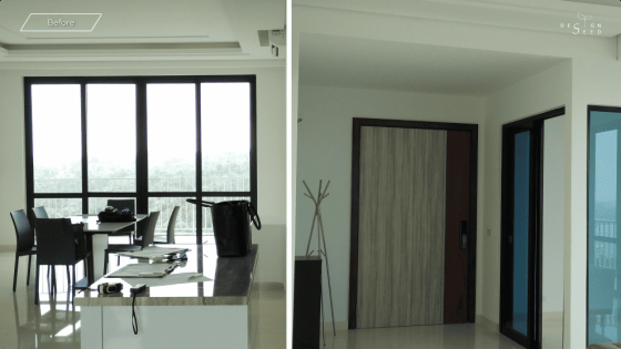 S/LAB 10 interior designers luxury condo condominium singapore australia malaysia high rise condo with view artwork art inspiration living room before renovations
