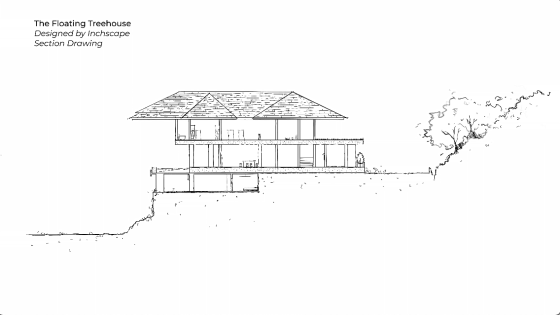 floating treehouse nature forest open to forest house eco friendly green family retreat forest view family home wooden design interior design architecture design seed inch lim inchscape elderly couple mature couple retirement home relax relaxing inch lim inchscape designer architect rubber estate forest jungle Malaysia plan blueprint layout design architect plan