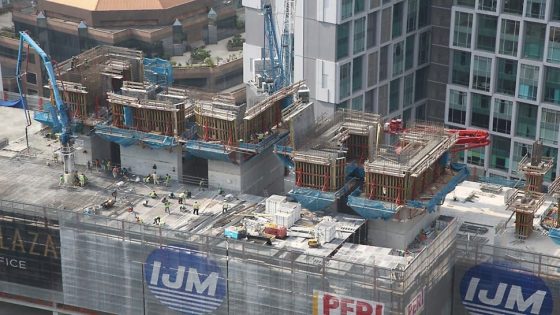 EQ hotel Equatorial Hotel during renovations during construction formwork construction site construction before process