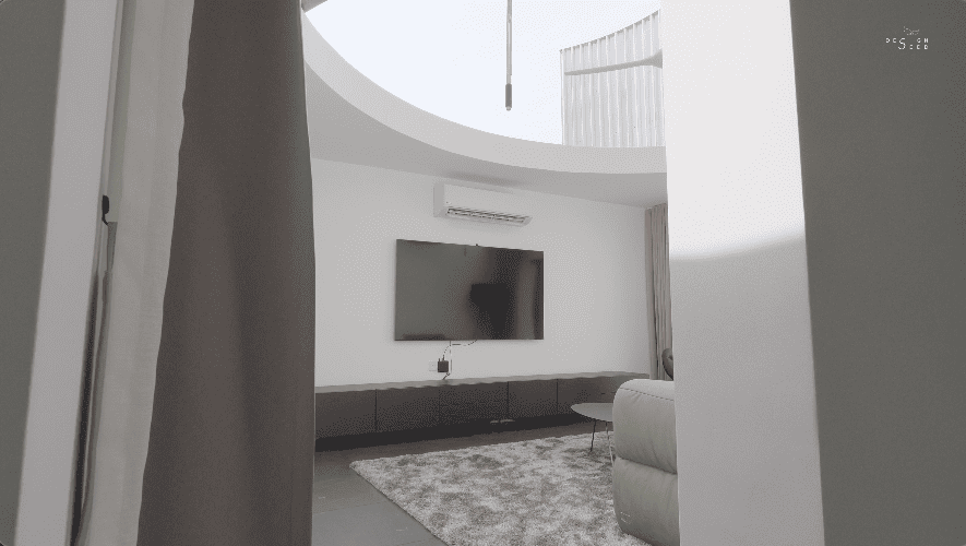 terrace house transformation Fabian Tan architecture interior design architect open living room pavilion pavilion extension extraordinary home open sky house c channels pivoting doors open