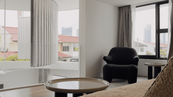 terrace house transformation Fabian Tan architecture interior design architect open living room pavilion pavilion extension extraordinary home open sky house c channels pivoting doors open