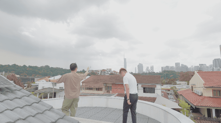 terrace house transformation Fabian Tan architecture interior design architect open living room pavilion pavilion extension extraordinary home open sky house c channels pivoting doors open