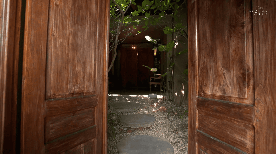 Bali home Indonesian home design Alex Lee Design Seed mansion Bali design Farah Michelle Kimball joglo limasan cultural heritage indonesia architecture carpentry doors unique door wooden teakwood teakwood tiles unique amazing homes