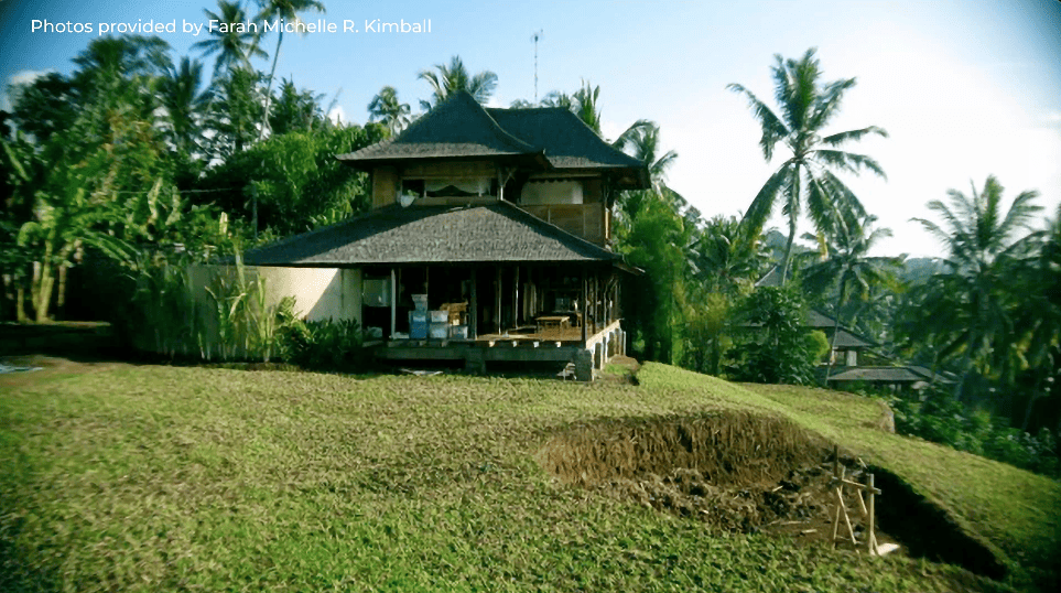 Bali home Indonesian home design Alex Lee Design Seed mansion Bali design Farah Michelle Kimball joglo limasan cultural heritage indonesia architecture carpentry doors unique door wooden teakwood teakwood tiles unique amazing homes