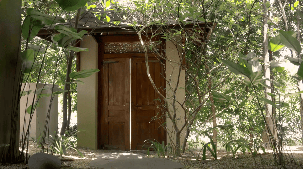 Bali home Indonesian home design Alex Lee Design Seed mansion Bali design Farah Michelle Kimball joglo limasan cultural heritage indonesia architecture carpentry doors unique door wooden teakwood teakwood tiles unique amazing homes