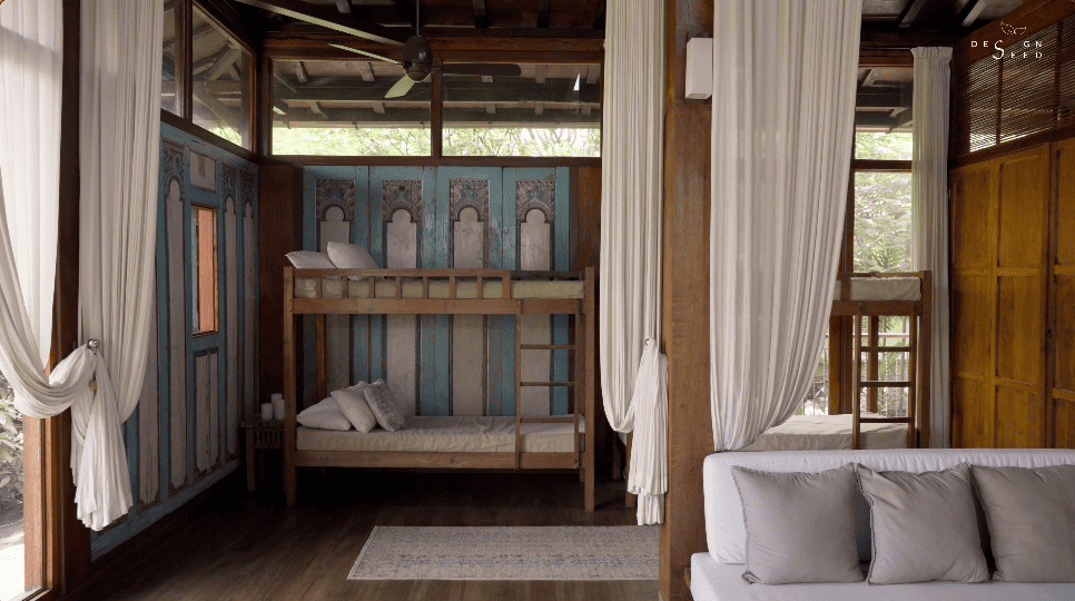 Bali home Indonesian home design Alex Lee Design Seed mansion Bali design Farah Michelle Kimball joglo limasan cultural heritage indonesia architecture carpentry doors unique door wooden teakwood teakwood tiles unique amazing homes