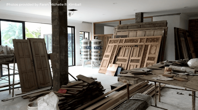 Bali home Indonesian home design Alex Lee Design Seed mansion Bali design Farah Michelle Kimball joglo limasan cultural heritage indonesia architecture carpentry doors unique door wooden teakwood teakwood tiles unique amazing homes