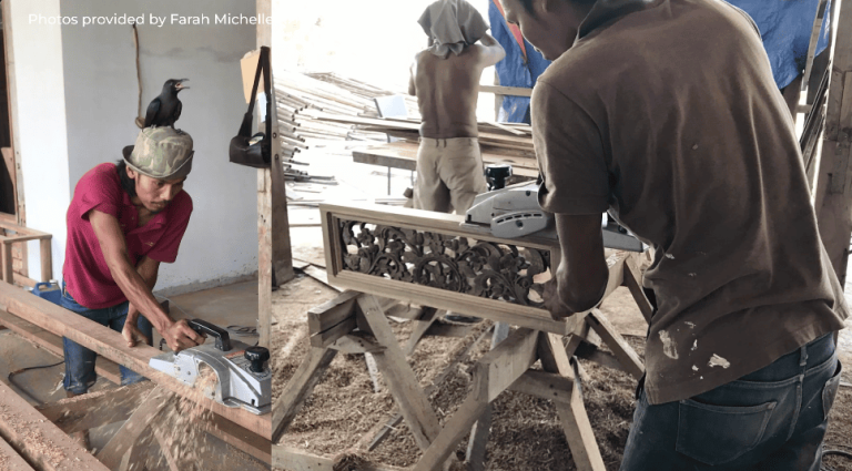 Bali home Indonesian home design Alex Lee Design Seed mansion Bali design Farah Michelle Kimball joglo limasan cultural heritage indonesia architecture carpentry doors unique door wooden teakwood teakwood tiles unique amazing homes