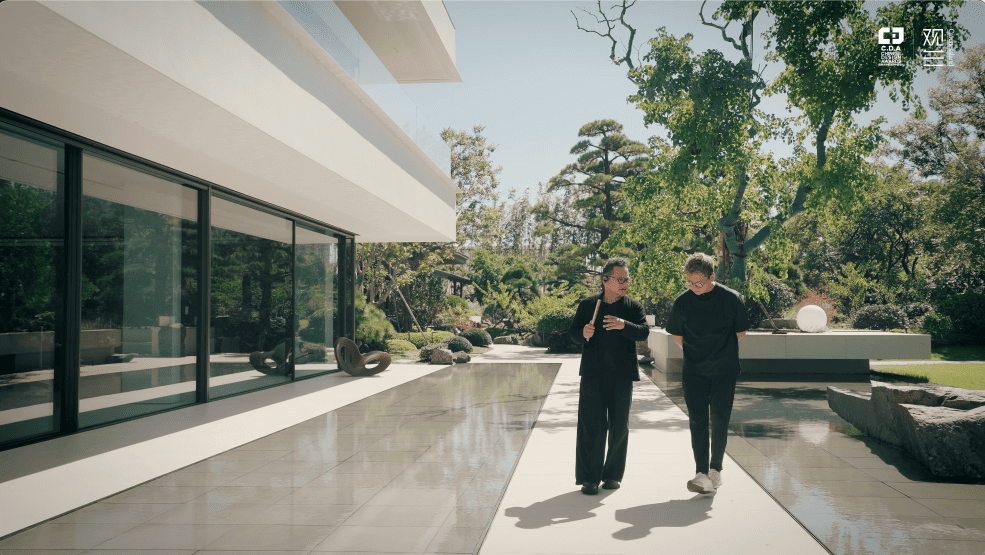 pavilion private mansion mansion luxury mansion personal entertainment annex the chalet koi pond koi fish pond landscaping landscape China china homes mansion nature nick design alex lee design seed the white house the chalet tea house tea room cinema home theater sauna gym sanctuary minimalist minimalism wooden floors child's room tea pavilion extension