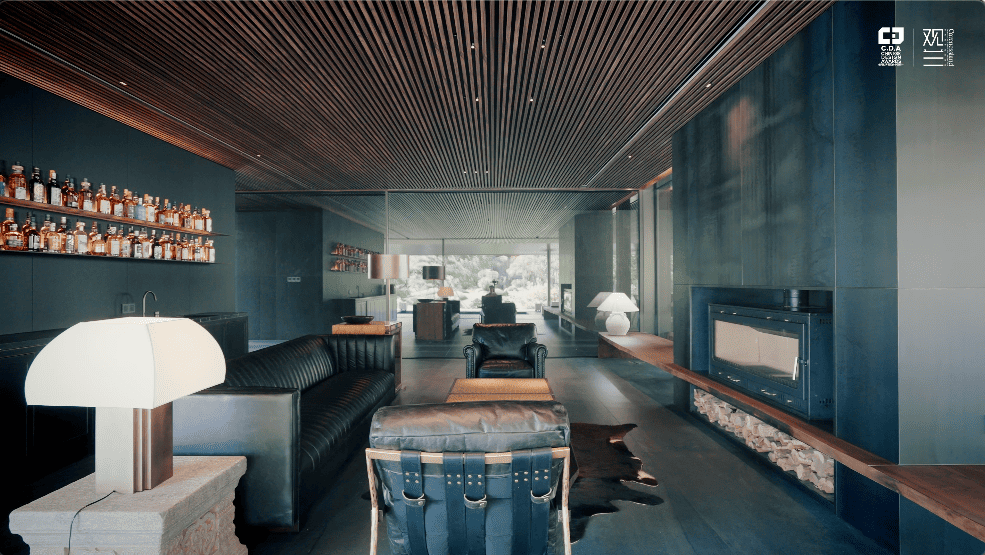 pavilion private mansion mansion luxury mansion personal entertainment annex the chalet koi pond koi fish pond landscaping landscape China china homes mansion nature nick design alex lee design seed the white house the chalet tea house tea room cinema home theater sauna gym sanctuary minimalist minimalism wooden floors child's room tea pavilion extension