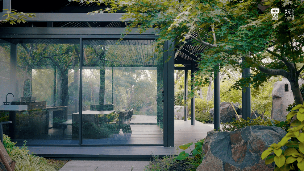 pavilion private mansion mansion luxury mansion personal entertainment annex the chalet koi pond koi fish pond landscaping landscape China china homes mansion nature nick design alex lee design seed the white house the chalet tea house tea room cinema home theater sauna gym sanctuary minimalist minimalism wooden floors child's room tea pavilion extension