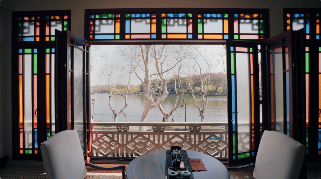 hotel villa lakeside lakeview holiday vacation qiu shui qiu shui villa design seed Alex Lee interior design architecture UNESCO world heritage site Jiangnan style courtyard Buddhist architecture small luxury hotels luxury hotels heritage century 100-year-old relic restoration West Lake Hangzhou Eastern-style courtyard room design hotel rooms zhang ai ling wan qing shi mei gui qing minimalist character infinity pool modern design western restaurant courtyard landscape garden landscape ideas landscaping