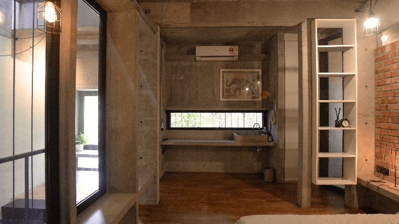 tetawove atelier architect architecture design seed alex lee interior design interior design ideas ideas inspo inspiration home house house tour family home duplex duo generational home courtyard pond living room dining master bedroom rooftop green rooftop sustainable eco friendly green homes house design biophilic nature landscape garden trees plants greenery rustic industrial industrial design cement brick red bricks design metal seksan malaysia malaysia homes terrace house terrace house transformations renovation old houses makeover
