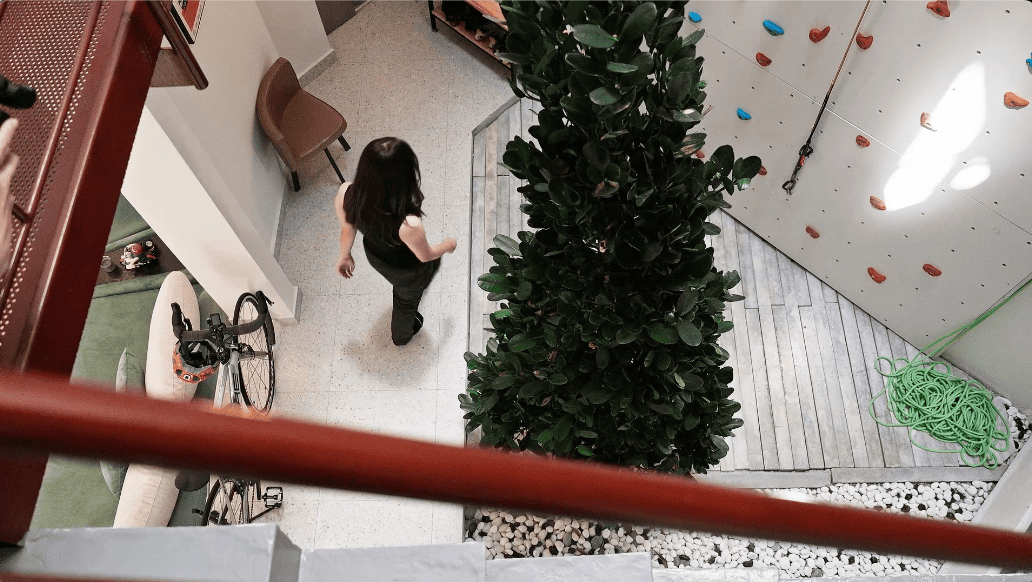 transformation house renovation changes renovation inspo urban garden house tropical concrete house architect architecture oscar tan showcase house tour home tour house inspo unique home climbing wall rock climbing split levels surprises cramped space spaces passions interests facade red facade colour red colour exterior stunning beautiful special aluminium panels heat tropical climate tropical house tropical living tropical design design ideas double skin layout plans passive cooling changes hobbies rock climbing skylight natural light tree indoor tree climbing feature compact house courtyard indoor courtyard vertical courtyard home elevator japanese rock garden serene living dining bedroom bathroom rooftop entertainment pool area sauna home sauna bathtub staircase unique stairs railing metal functional minimal perforated screen valve lounge deck