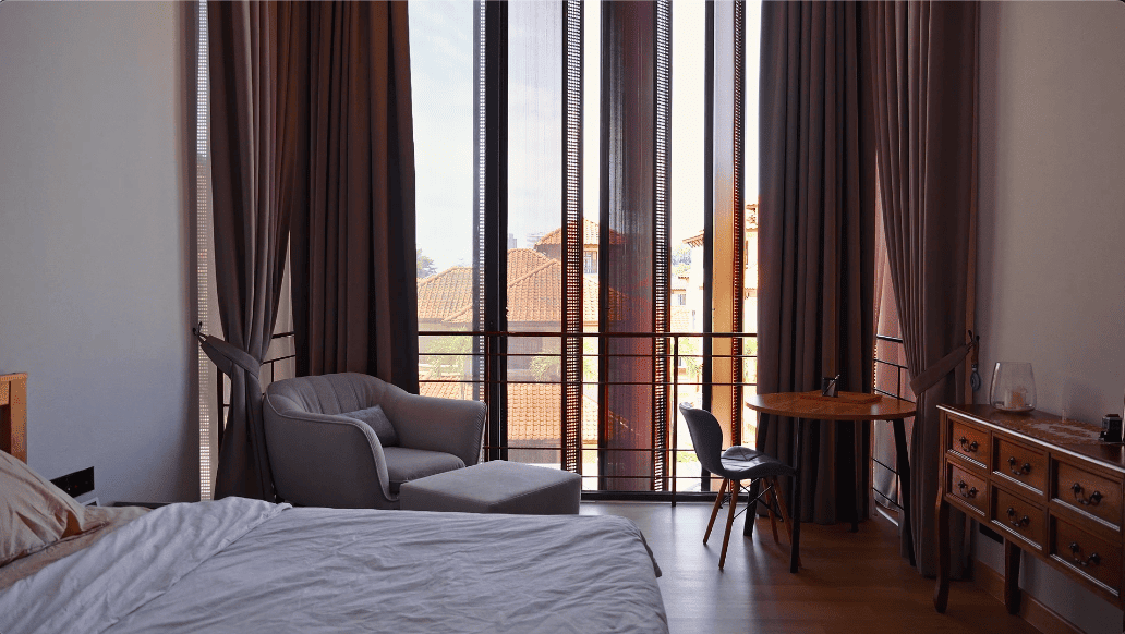 transformation house renovation changes renovation inspo urban garden house tropical concrete house architect architecture oscar tan showcase house tour home tour house inspo unique home climbing wall rock climbing split levels surprises cramped space spaces passions interests facade red facade colour red colour exterior stunning beautiful special aluminium panels heat tropical climate tropical house tropical living tropical design design ideas double skin layout plans passive cooling changes hobbies rock climbing skylight natural light tree indoor tree climbing feature compact house courtyard indoor courtyard vertical courtyard home elevator japanese rock garden serene living dining bedroom bathroom rooftop entertainment pool area sauna home sauna bathtub staircase unique stairs railing metal functional minimal perforated screen valve lounge deck