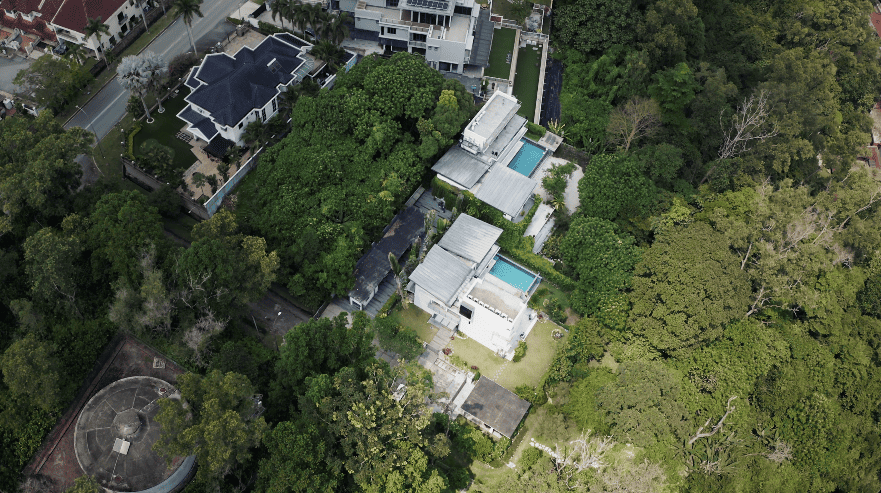 hidden forest home greenery jungle home house design seed martin haeger HL Design Group Bukit Antarabangsa Selangor Malaysia overgrown frameless glass doors sanctuary intimate nature outdoors privacy bungalow bungalow design layout blueprint plan unique unique homes family home swimming pool beach personal beach pavilion pond artist art paintings pottery architect architecture own home house tours calm biophilic design green granite waterfalls living room interior design transformation renovation guitar galvanized steel staircase open terrace sundeck tropical rain gutters overhanging roofs pitched roof double volume open jacuzzi master bedroom unique bathroom escape animals farm mini farm dogs cats chickens trees plants edibles outdoor jacuzzi outdoors cross ventilation loft bed art studio pottery room creativity entertainment space studio landscaping garden reserve forest natural ventilation sustainability space natural