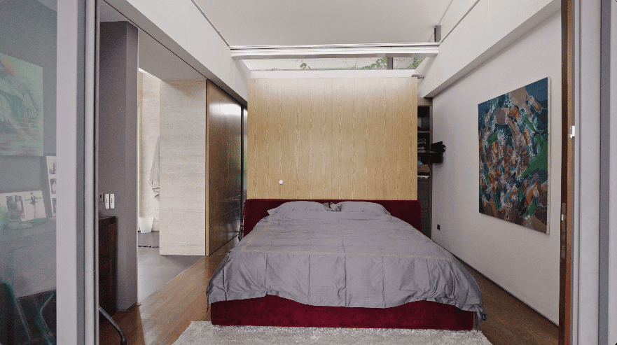 hidden forest home greenery jungle home house design seed martin haeger HL Design Group Bukit Antarabangsa Selangor Malaysia overgrown frameless glass doors sanctuary intimate nature outdoors privacy bungalow bungalow design layout blueprint plan unique unique homes family home swimming pool beach personal beach pavilion pond artist art paintings pottery architect architecture own home house tours calm biophilic design green granite waterfalls living room interior design transformation renovation guitar galvanized steel staircase open terrace sundeck tropical rain gutters overhanging roofs pitched roof double volume open jacuzzi master bedroom unique bathroom escape animals farm mini farm dogs cats chickens trees plants edibles outdoor jacuzzi outdoors cross ventilation loft bed art studio pottery room creativity entertainment space studio landscaping garden reserve forest natural ventilation sustainability space natural