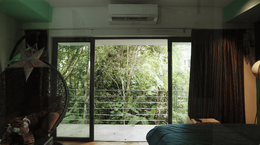 hidden forest home greenery jungle home house design seed martin haeger HL Design Group Bukit Antarabangsa Selangor Malaysia overgrown frameless glass doors sanctuary intimate nature outdoors privacy bungalow bungalow design layout blueprint plan unique unique homes family home swimming pool beach personal beach pavilion pond artist art paintings pottery architect architecture own home house tours calm biophilic design green granite waterfalls living room interior design transformation renovation guitar galvanized steel staircase open terrace sundeck tropical rain gutters overhanging roofs pitched roof double volume open jacuzzi master bedroom unique bathroom escape animals farm mini farm dogs cats chickens trees plants edibles outdoor jacuzzi outdoors cross ventilation loft bed art studio pottery room creativity entertainment space studio landscaping garden reserve forest natural ventilation sustainability space natural