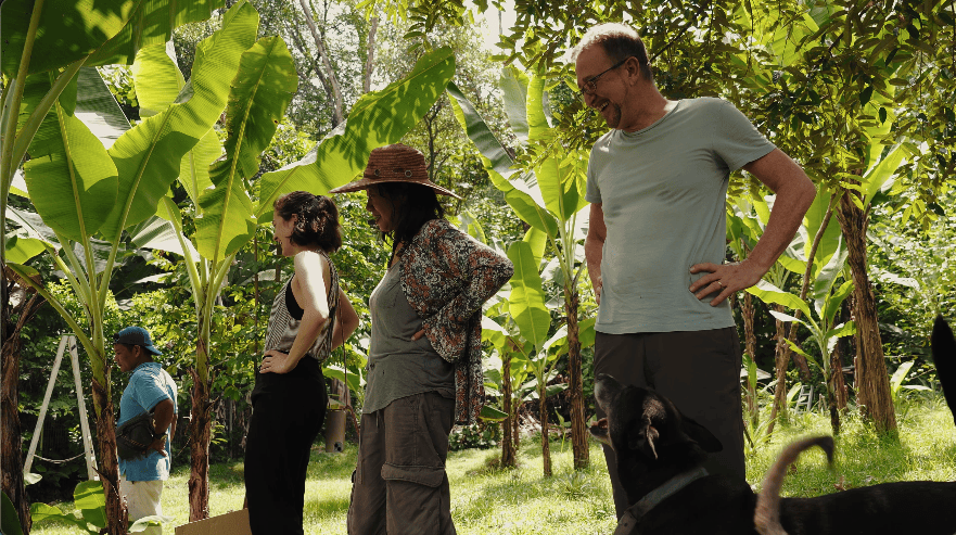 hidden forest home greenery jungle home house design seed martin haeger HL Design Group Bukit Antarabangsa Selangor Malaysia overgrown frameless glass doors sanctuary intimate nature outdoors privacy bungalow bungalow design layout blueprint plan unique unique homes family home swimming pool beach personal beach pavilion pond artist art paintings pottery architect architecture own home house tours calm biophilic design green granite waterfalls living room interior design transformation renovation guitar galvanized steel staircase open terrace sundeck tropical rain gutters overhanging roofs pitched roof double volume open jacuzzi master bedroom unique bathroom escape animals farm mini farm dogs cats chickens trees plants edibles outdoor jacuzzi outdoors cross ventilation loft bed art studio pottery room creativity entertainment space studio landscaping garden reserve forest natural ventilation sustainability space natural