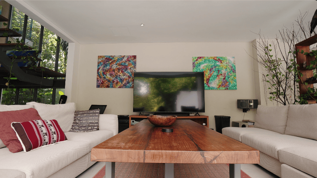 hidden forest home greenery jungle home house design seed martin haeger HL Design Group Bukit Antarabangsa Selangor Malaysia overgrown frameless glass doors sanctuary intimate nature outdoors privacy bungalow bungalow design layout blueprint plan unique unique homes family home swimming pool beach personal beach pavilion pond artist art paintings pottery architect architecture own home house tours calm biophilic design green granite waterfalls living room interior design transformation renovation guitar galvanized steel staircase open terrace sundeck tropical rain gutters overhanging roofs pitched roof double volume open jacuzzi master bedroom unique bathroom escape animals farm mini farm dogs cats chickens trees plants edibles outdoor jacuzzi outdoors cross ventilation loft bed art studio pottery room creativity entertainment space studio landscaping garden reserve forest natural ventilation sustainability space natural