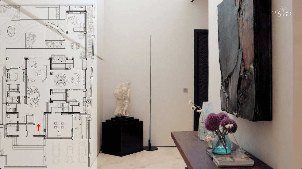 healing spaces homes house harmony design spilt contrasting different modern luxury interior design design seed Alex Lee China china design eastern style unique homes couple family homes entrance hallway piano area art art gallery open living area healthy homes natural organic soft curves rich colours warmth sculptural reception family music area photographic furniture skylights bright house artistic alfresco dining space dining area kitchen staircase home theater garden landscaping recessed lighting minimal cabinetry daylight light airy glass panels crystal column artwork public area Italian artist space hall living hall deep red timber flooring indoor trees bold playful chair neutral palette nook bedroom master bedroom reading corner study desk personal space forest green spiral staircase walk-in wardrobe master bedroom slanted ceiling combination merging styles architecture home tours house tours architect design house ideas inspo inspiration home tour renovation ideas elegant homes ideas stunning houses beautiful house design carenessland CDA China Design awards