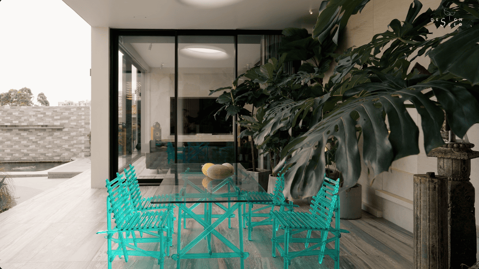 healing spaces homes house harmony design spilt contrasting different modern luxury interior design design seed Alex Lee China china design eastern style unique homes couple family homes entrance hallway piano area art art gallery open living area healthy homes natural organic soft curves rich colours warmth sculptural reception family music area photographic furniture skylights bright house artistic alfresco dining space dining area kitchen staircase home theater garden landscaping recessed lighting minimal cabinetry daylight light airy glass panels crystal column artwork public area Italian artist space hall living hall deep red timber flooring indoor trees bold playful chair neutral palette nook bedroom master bedroom reading corner study desk personal space forest green spiral staircase walk-in wardrobe master bedroom slanted ceiling combination merging styles architecture home tours house tours architect design house ideas inspo inspiration home tour renovation ideas elegant homes ideas stunning houses beautiful house design carenessland CDA China Design awards