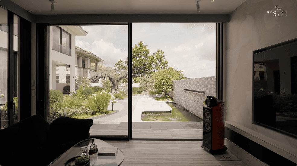 healing spaces homes house harmony design spilt contrasting different modern luxury interior design design seed Alex Lee China china design eastern style unique homes couple family homes entrance hallway piano area art art gallery open living area healthy homes natural organic soft curves rich colours warmth sculptural reception family music area photographic furniture skylights bright house artistic alfresco dining space dining area kitchen staircase home theater garden landscaping recessed lighting minimal cabinetry daylight light airy glass panels crystal column artwork public area Italian artist space hall living hall deep red timber flooring indoor trees bold playful chair neutral palette nook bedroom master bedroom reading corner study desk personal space forest green spiral staircase walk-in wardrobe master bedroom slanted ceiling combination merging styles architecture home tours house tours architect design house ideas inspo inspiration home tour renovation ideas elegant homes ideas stunning houses beautiful house design carenessland CDA China Design awards