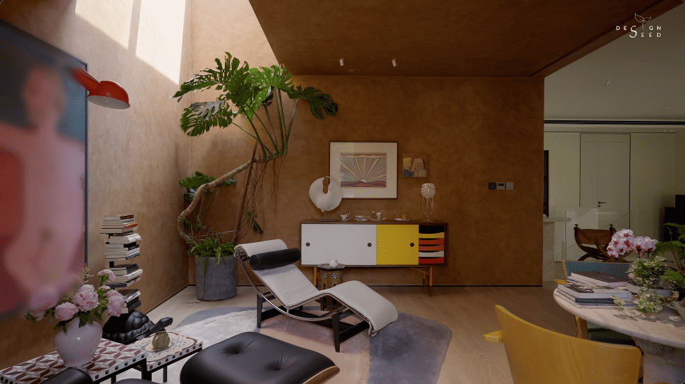 healing spaces homes house harmony design spilt contrasting different modern luxury interior design design seed Alex Lee China china design eastern style unique homes couple family homes entrance hallway piano area art art gallery open living area healthy homes natural organic soft curves rich colours warmth sculptural reception family music area photographic furniture skylights bright house artistic alfresco dining space dining area kitchen staircase home theater garden landscaping recessed lighting minimal cabinetry daylight light airy glass panels crystal column artwork public area Italian artist space hall living hall deep red timber flooring indoor trees bold playful chair neutral palette nook bedroom master bedroom reading corner study desk personal space forest green spiral staircase walk-in wardrobe master bedroom slanted ceiling combination merging styles architecture home tours house tours architect design house ideas inspo inspiration home tour renovation ideas elegant homes ideas stunning houses beautiful house design carenessland CDA China Design awards